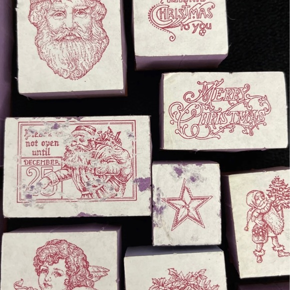Rubber Stamps x 24 (Christmas/Holiday) - Picture 4 of 6